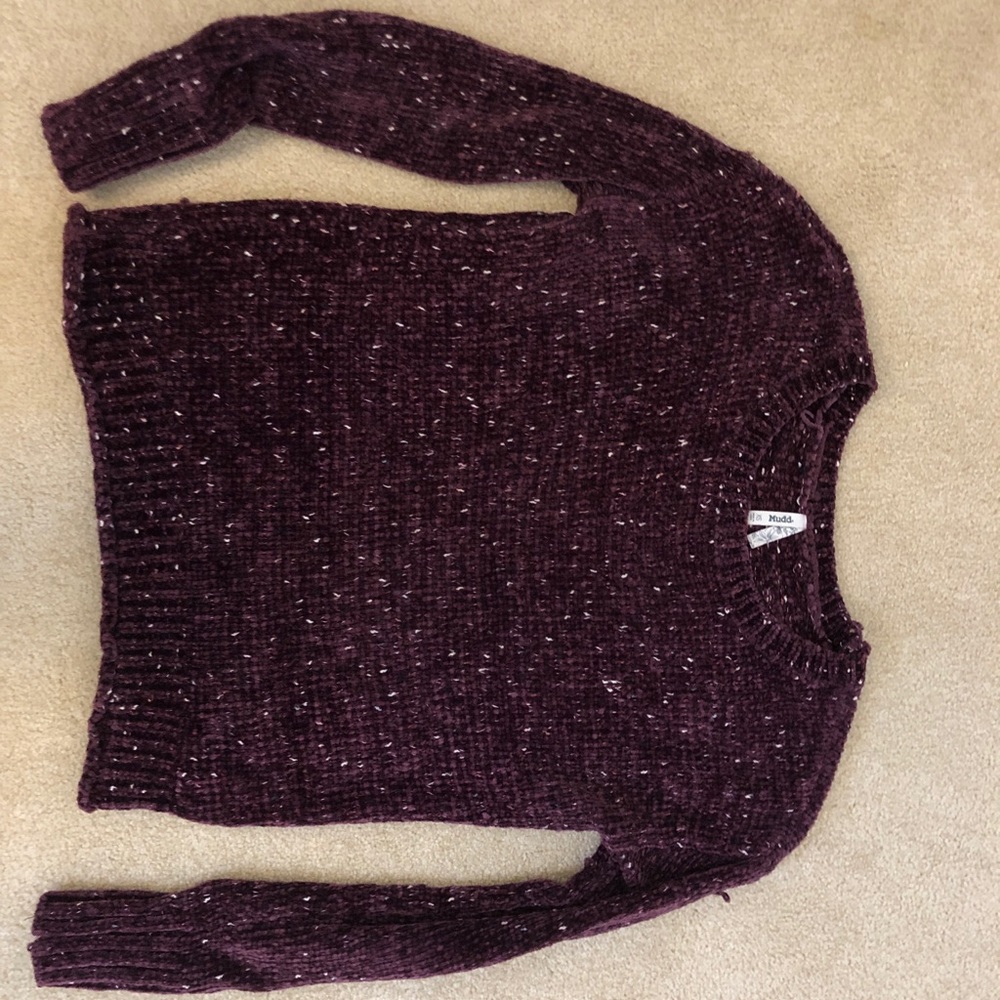 Purple chenille sweater